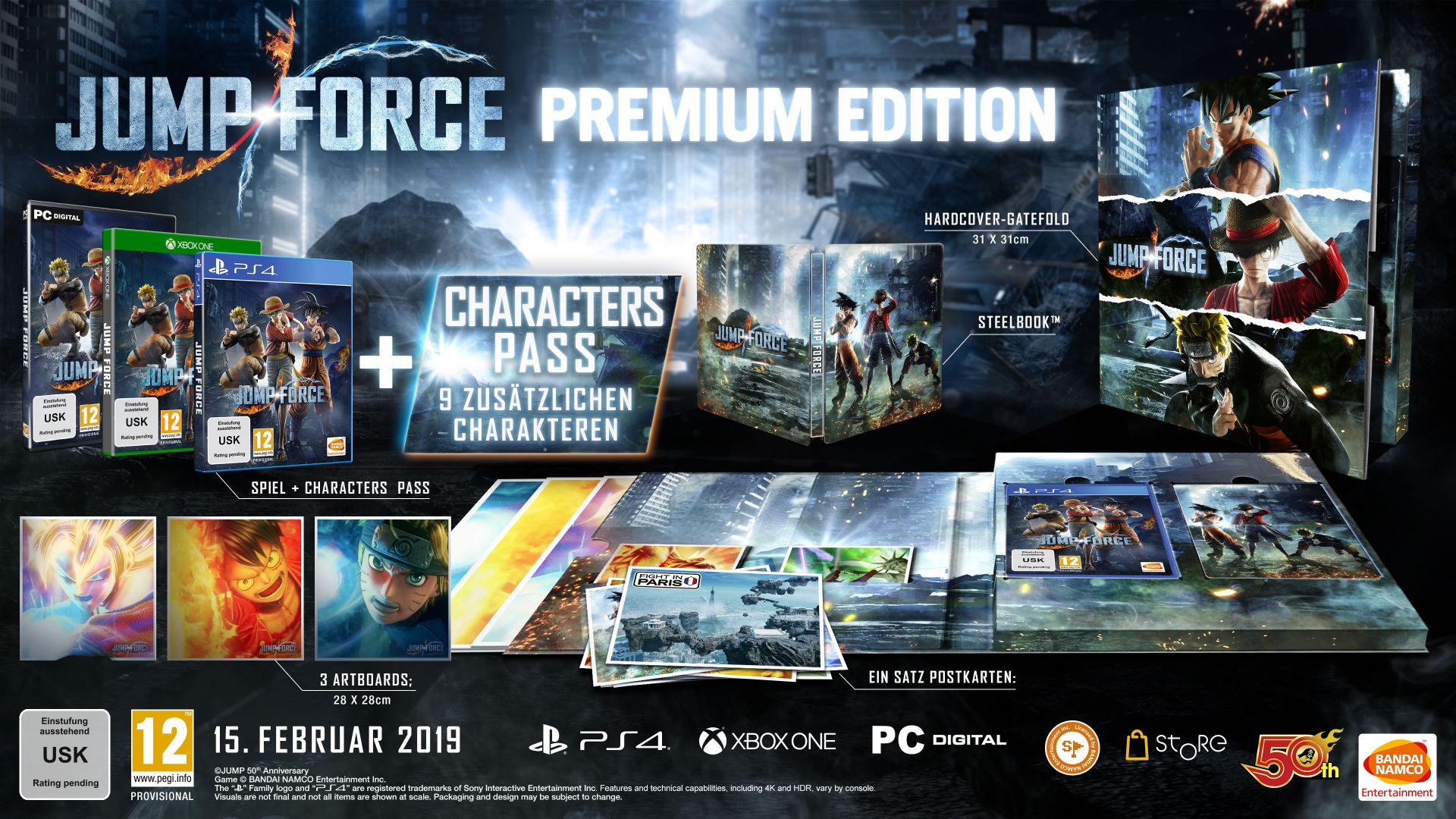 Jump Force Premium Edition Ps4 Store Bandai Namco Ent