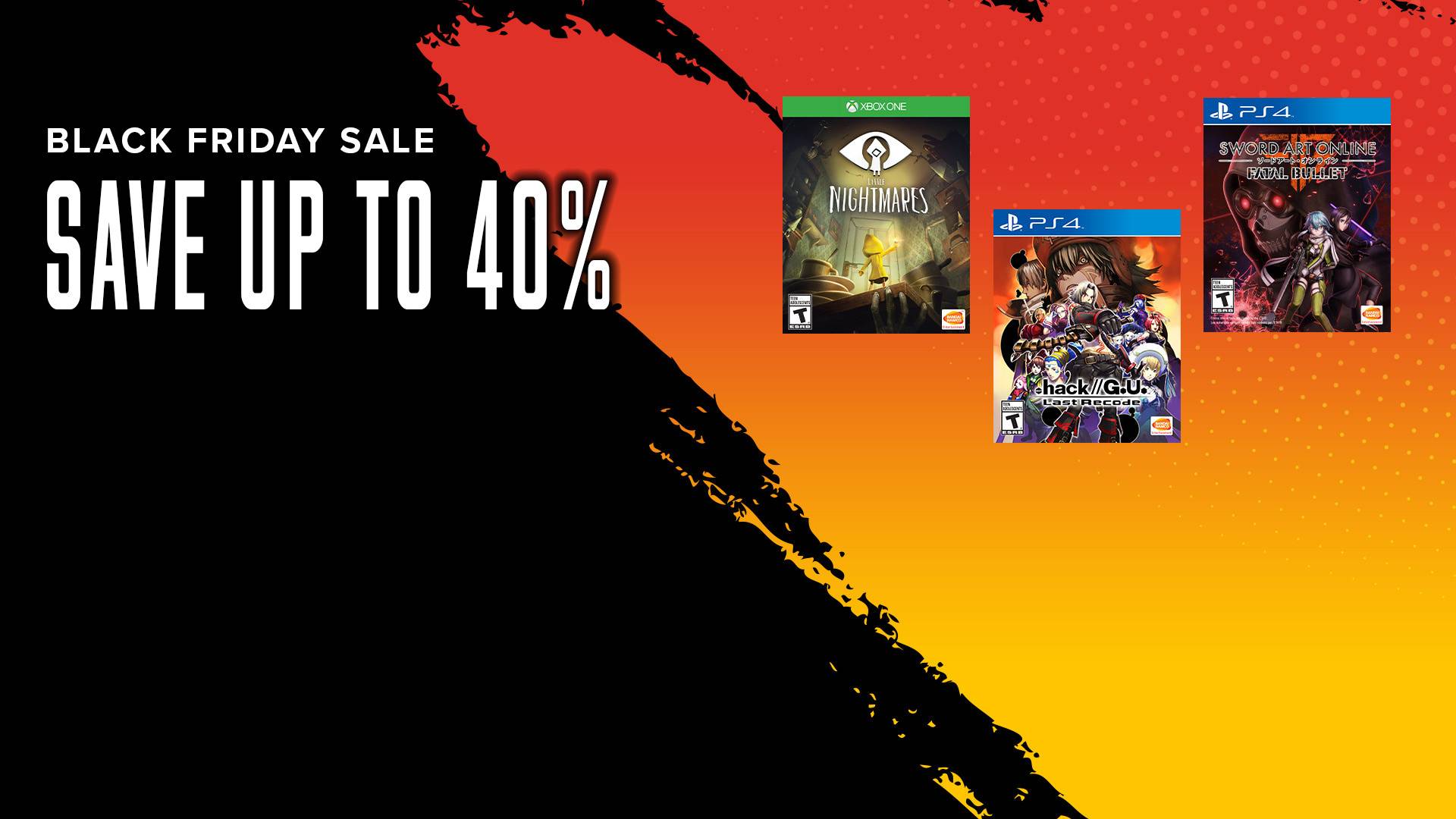 Black Friday Sale Nov 25 29 Bandai Namco Entertainment Store