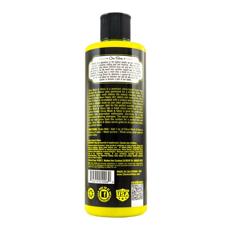 CHEMICAL GUYS CITRUS WASH AND GLOSS CONCENTRATED CAR WASH