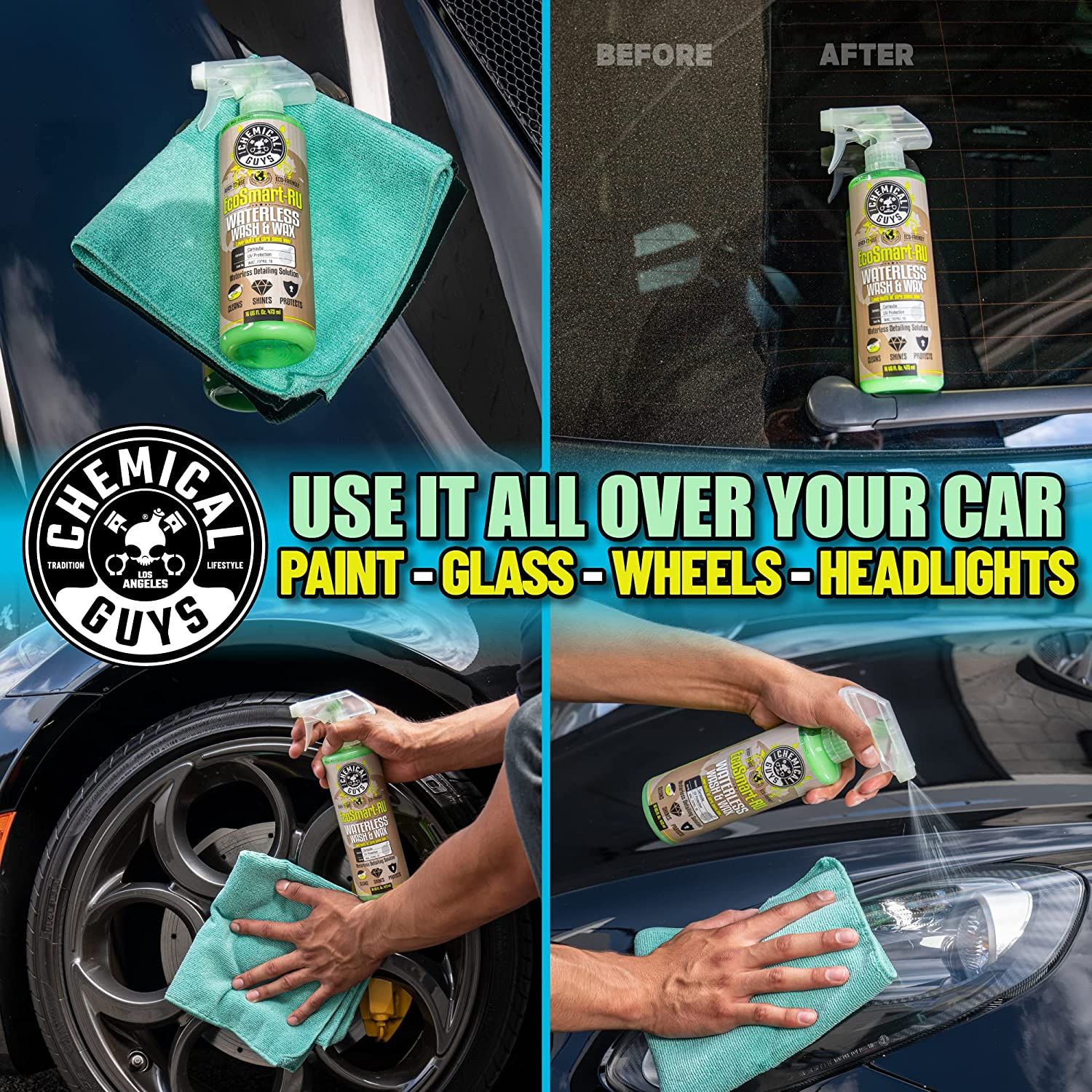 Chemical Guys - EcoSmart-RU Ready to Use Waterless Car Wash and Wax (16 oz)