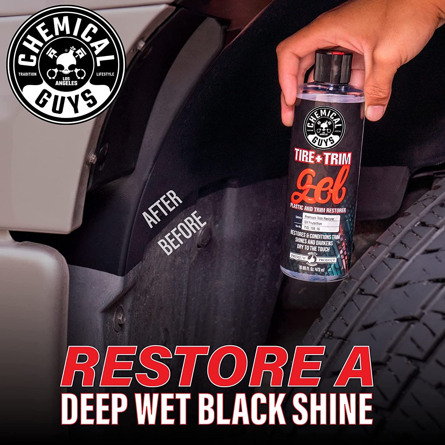 Tire and Trim Gel for Plastic and Rubber (16 oz)