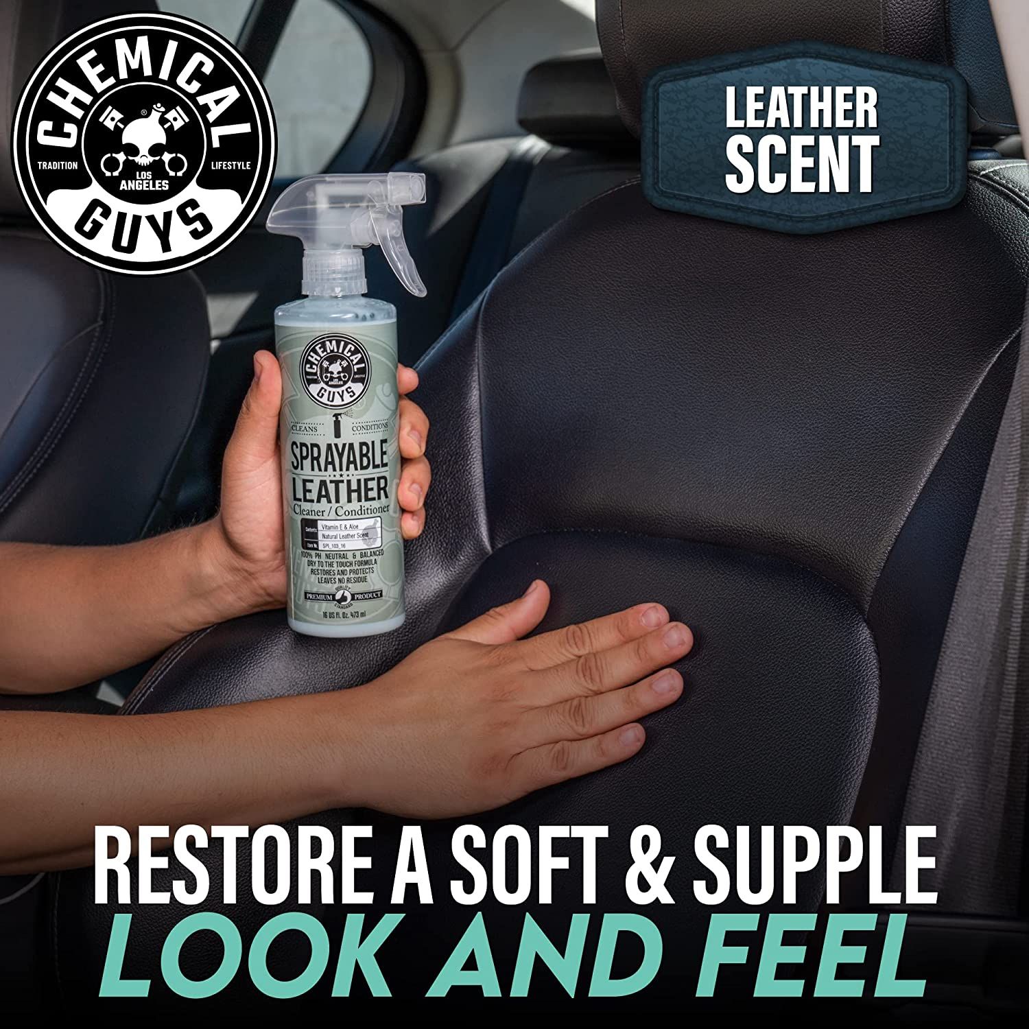 Sprayable Leather Cleaner & Conditioner In One Chemical Guys Store