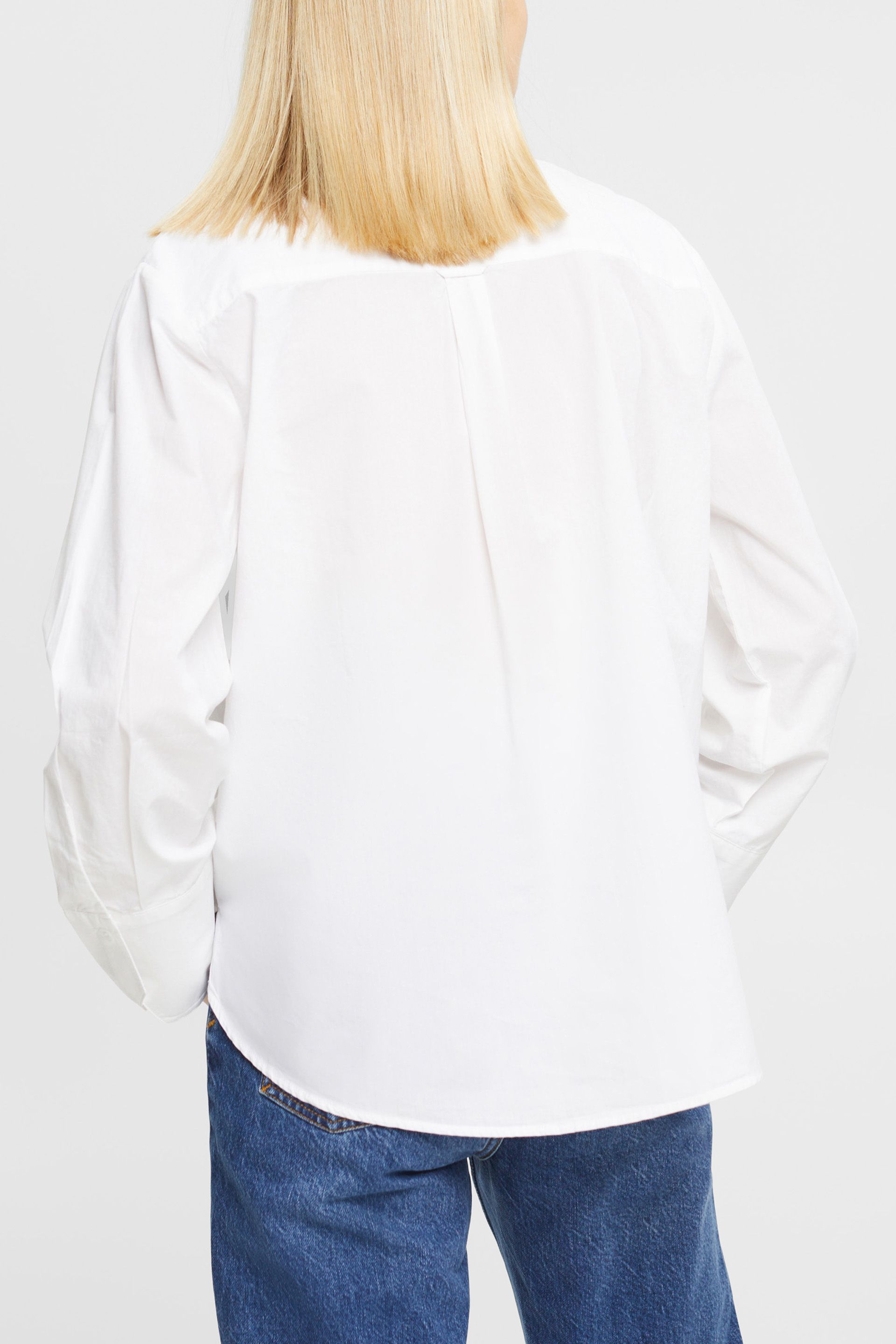Blusa blanca oversize de algodón |