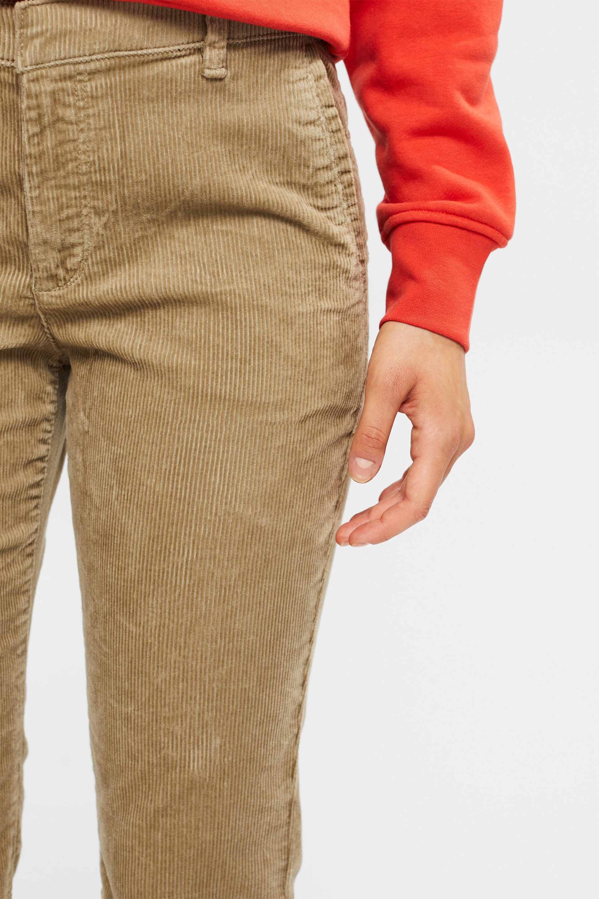 ESPRIT  Cropped wide leg corduroy trousers at our online shop