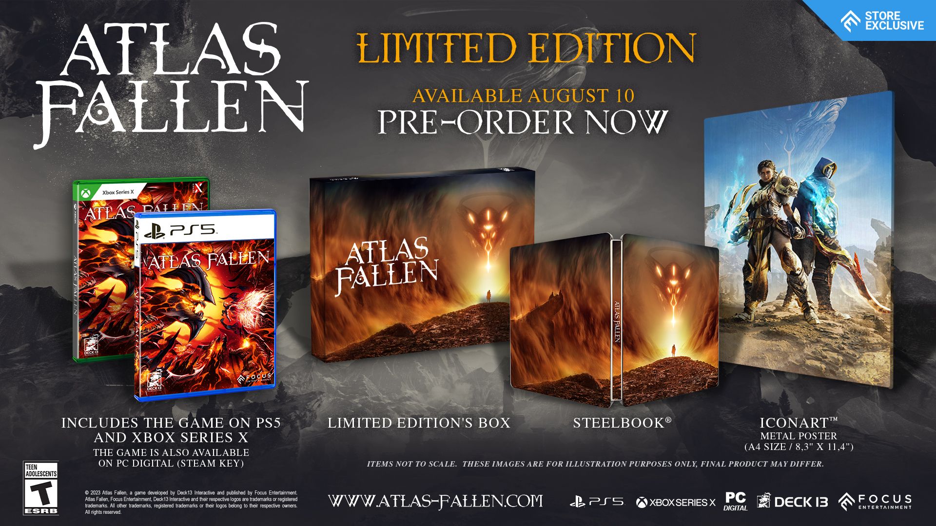 Atlas Fallen Edition Store | PlayStation - - Limited Entertainment Focus 5