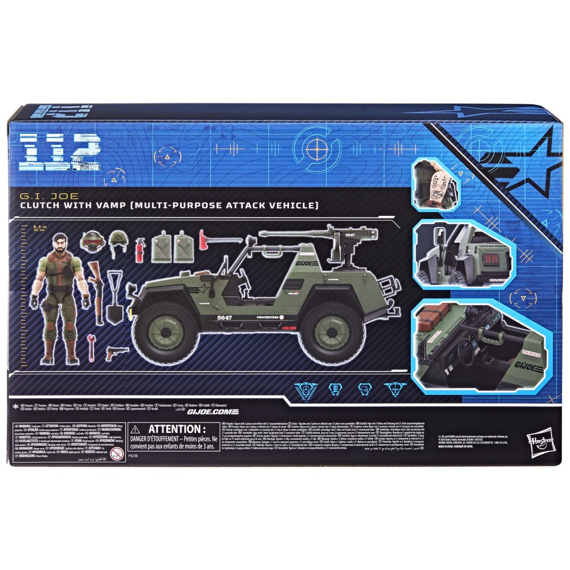 G.I. Joe Classified Series #112, Clutch with VAMP (Multi-Purpose Attack  Vehicle), Collectible 6 Inch Action Figure and vehicle with accessories |  Hasbro Pulse