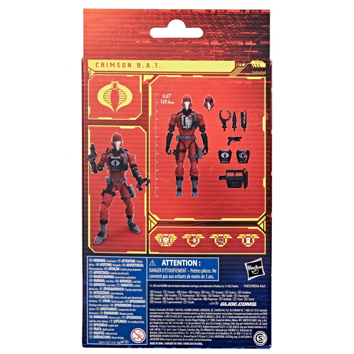 CRIMSON B.A.T. G.I. Joe Classified Series Action Figure - View #5