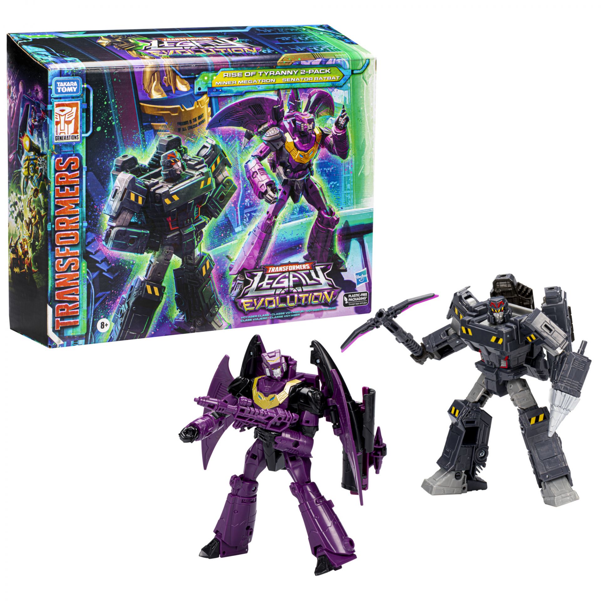 Transformers Toys Legacy Evolution Miner Megatron & Senator Ratbat 