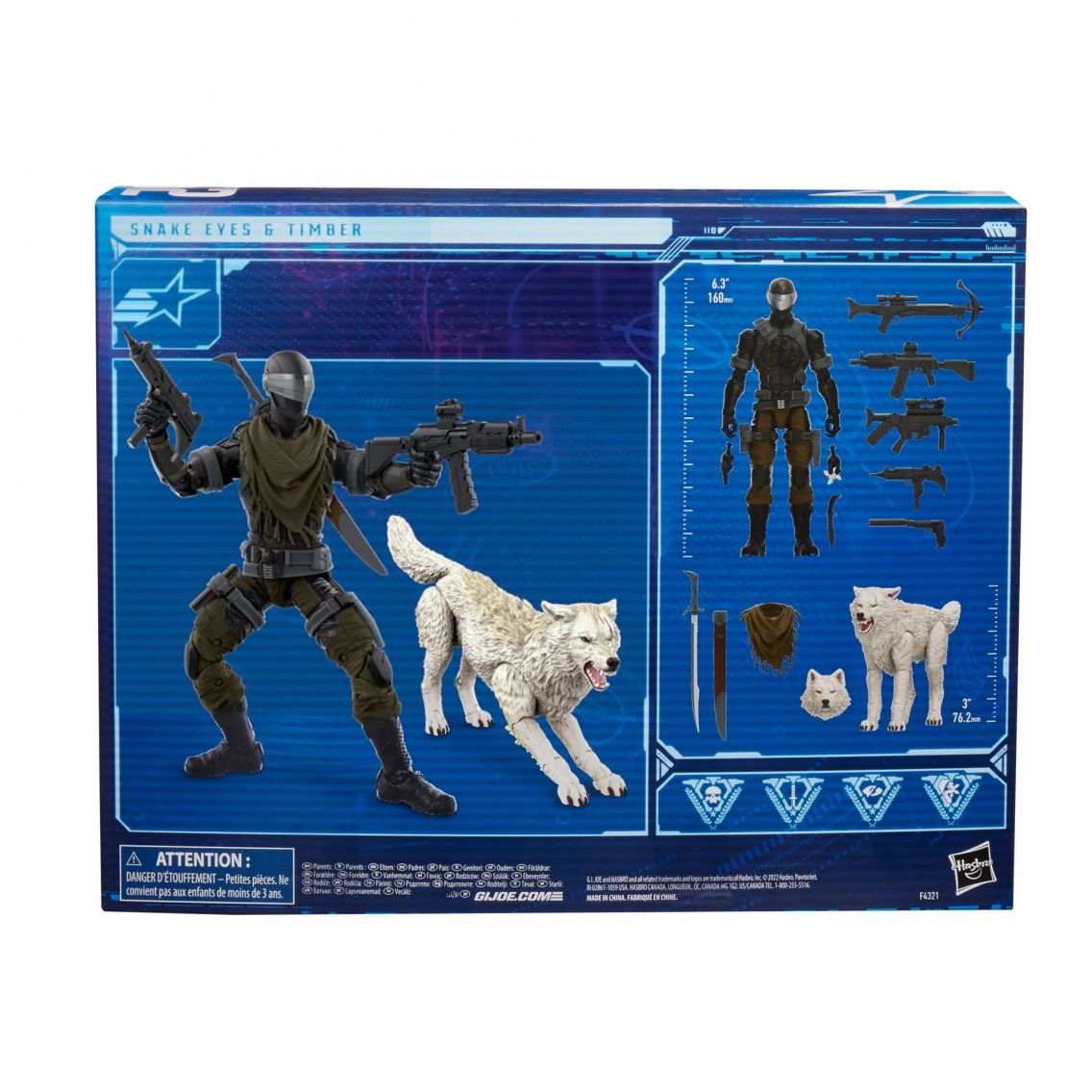 G.Iジョー　3体　備品付き G.I. Joe Classified Series Snake Eyes & Timber Action