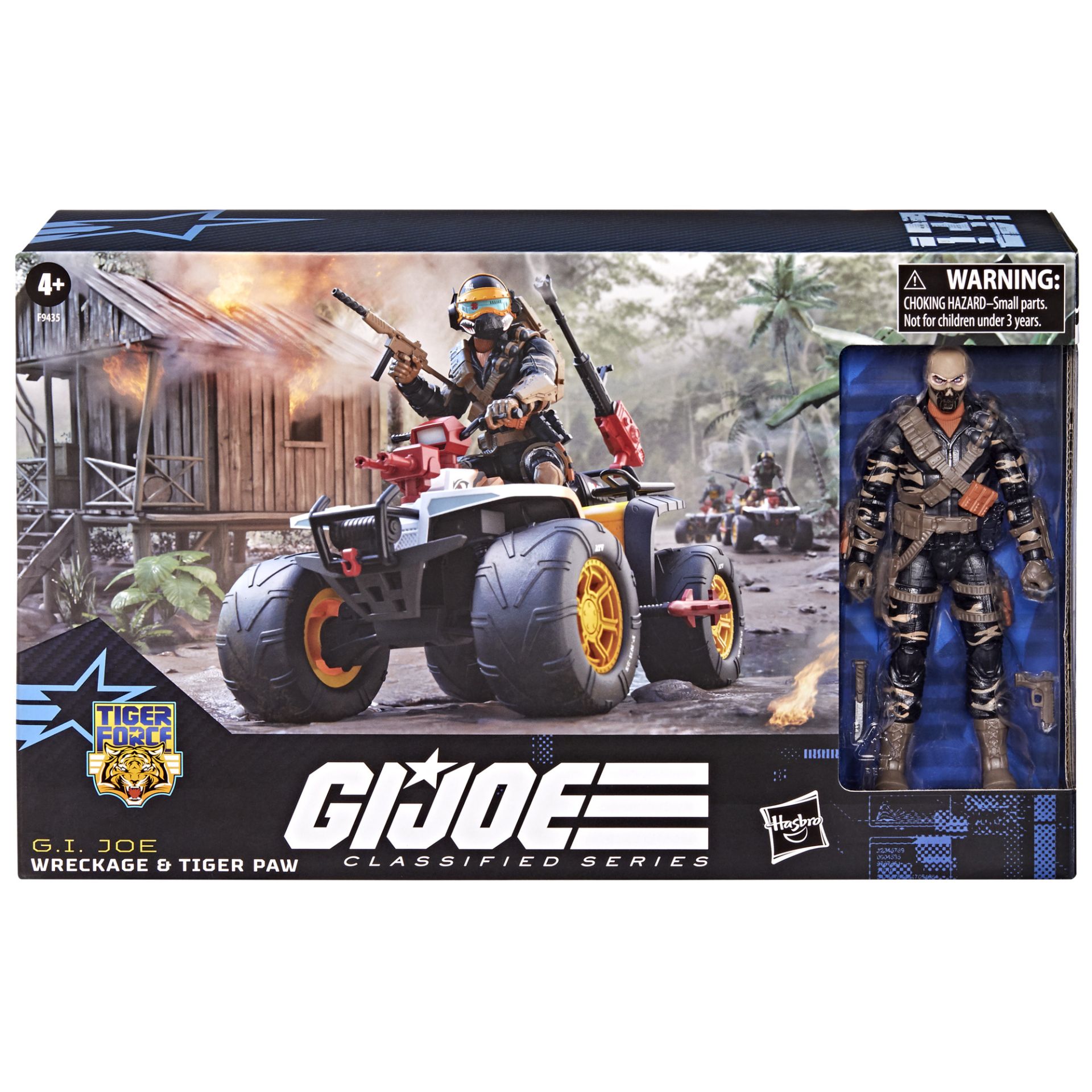 G.I. Joe Classified Series #137, Tiger Force Wreckage & Tiger Paw ATV,  Vehicle and Collectible 6 Inch Action Figure Set | Hasbro Pulse