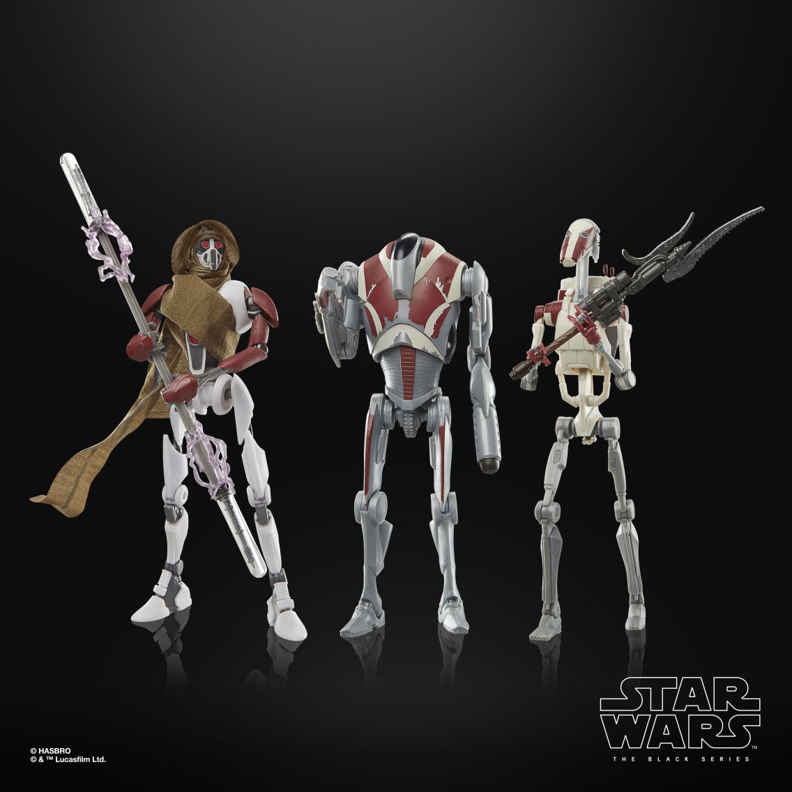 【海外限定版】『ジェダイサバイバー』バトルドロイド３体セット Star Wars The Black Series MagnaGuard, Super Battle Droid