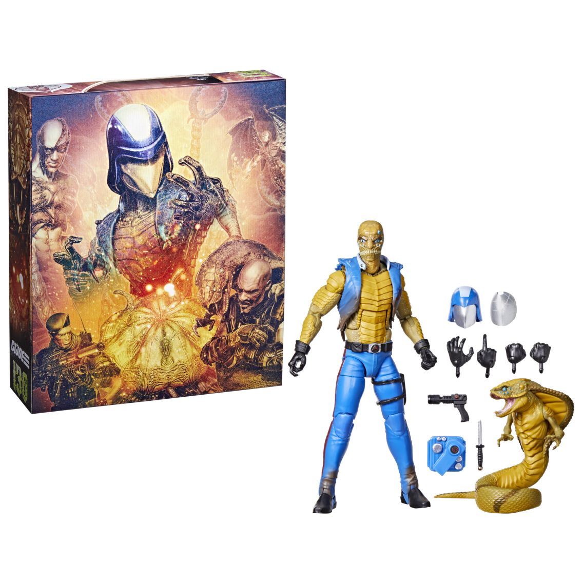 G.I. Joe Classified Series #130, Cobra Commander (Once A Man), Deluxe  Collectible 6 Inch Action Figure with Spore Mutated Snake-Form Figure and 9  Accessories | Hasbro Pulse