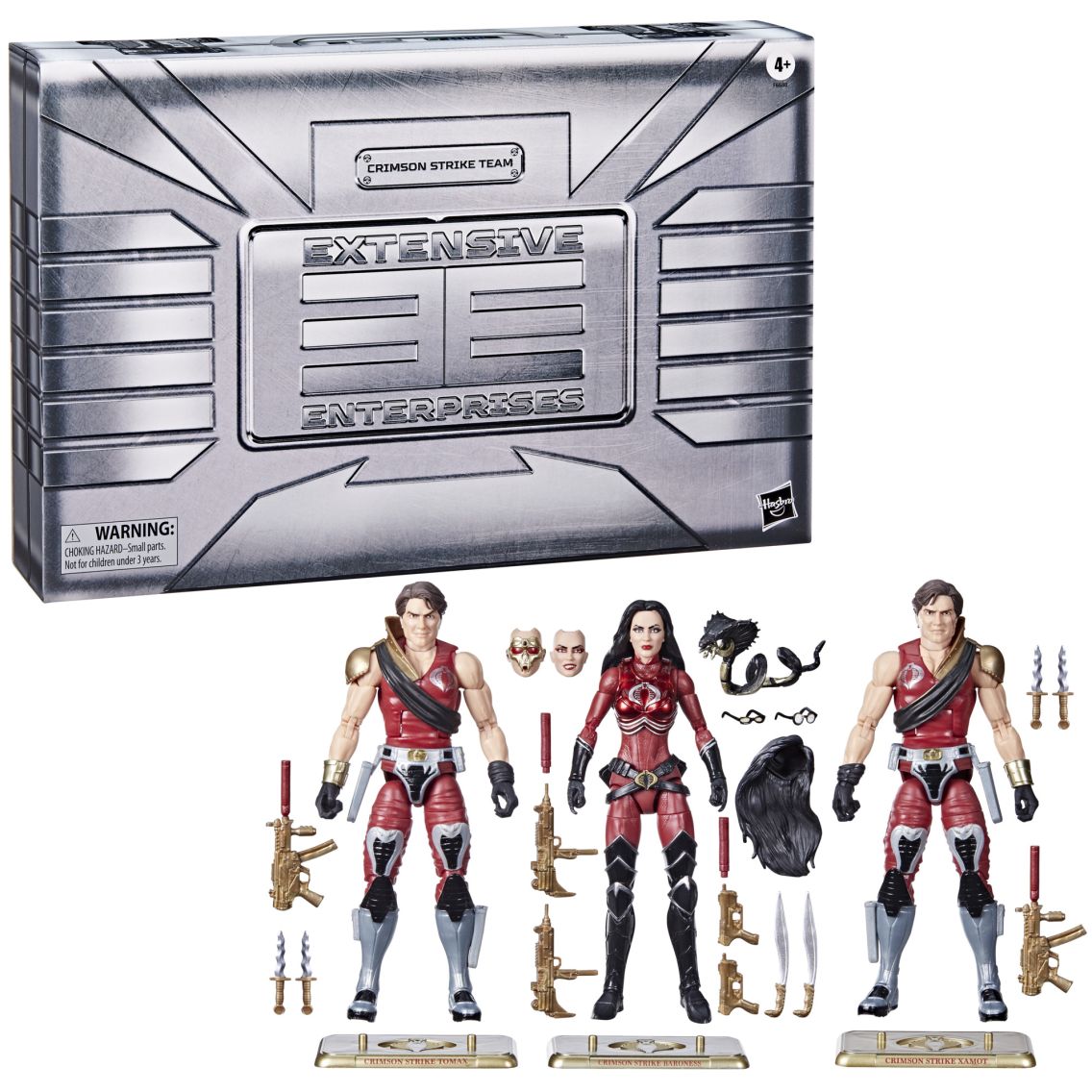 G.I. Joe Classified Series Crimson Strike Team: Baroness, Tomax, & Xamot, G.I. Joe Action Figure Set, 82, 6 inch Action Figures With 27 Accessories | Hasbro Pulse G.I. Joe Classified Series Crimson Strike Team: Baroness, Tomax, & Xamot, G.I. Joe Action Figure Set, 82, 6 inch Action Figures With 27 Accessories | Hasbro Pulse