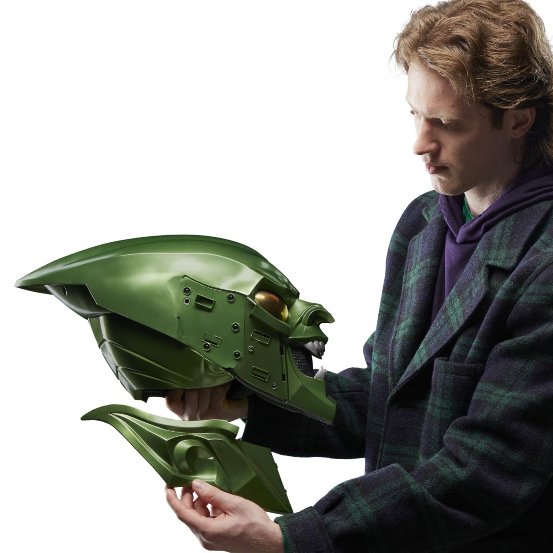 Marvel Legends Series Green Goblin Premium Roleplay Helmet, SpiderMan No Way Home Adult