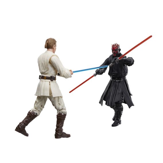 Figurines Star Wars The Black Series - Qui-Gon Jinn, Dark Maul, Obi-Wan Kenobi (The Phantom Menace) - 15,2 Cm