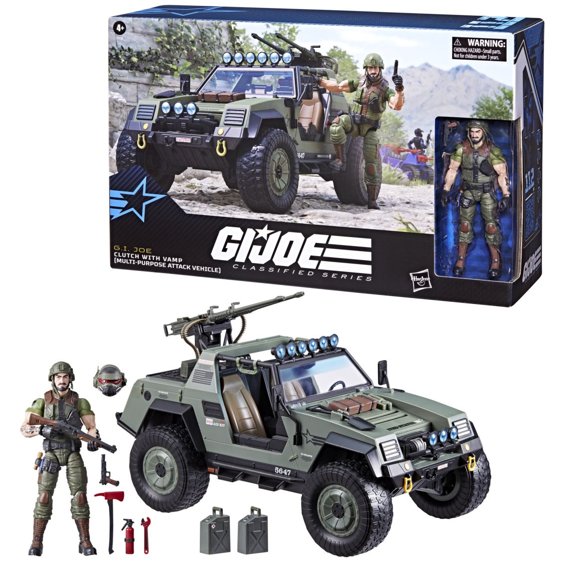 G.I. Joe Classified Series #112, Clutch with VAMP (Multi-Purpose Attack  Vehicle), Collectible 6 Inch Action Figure and vehicle with accessories |  Hasbro Pulse