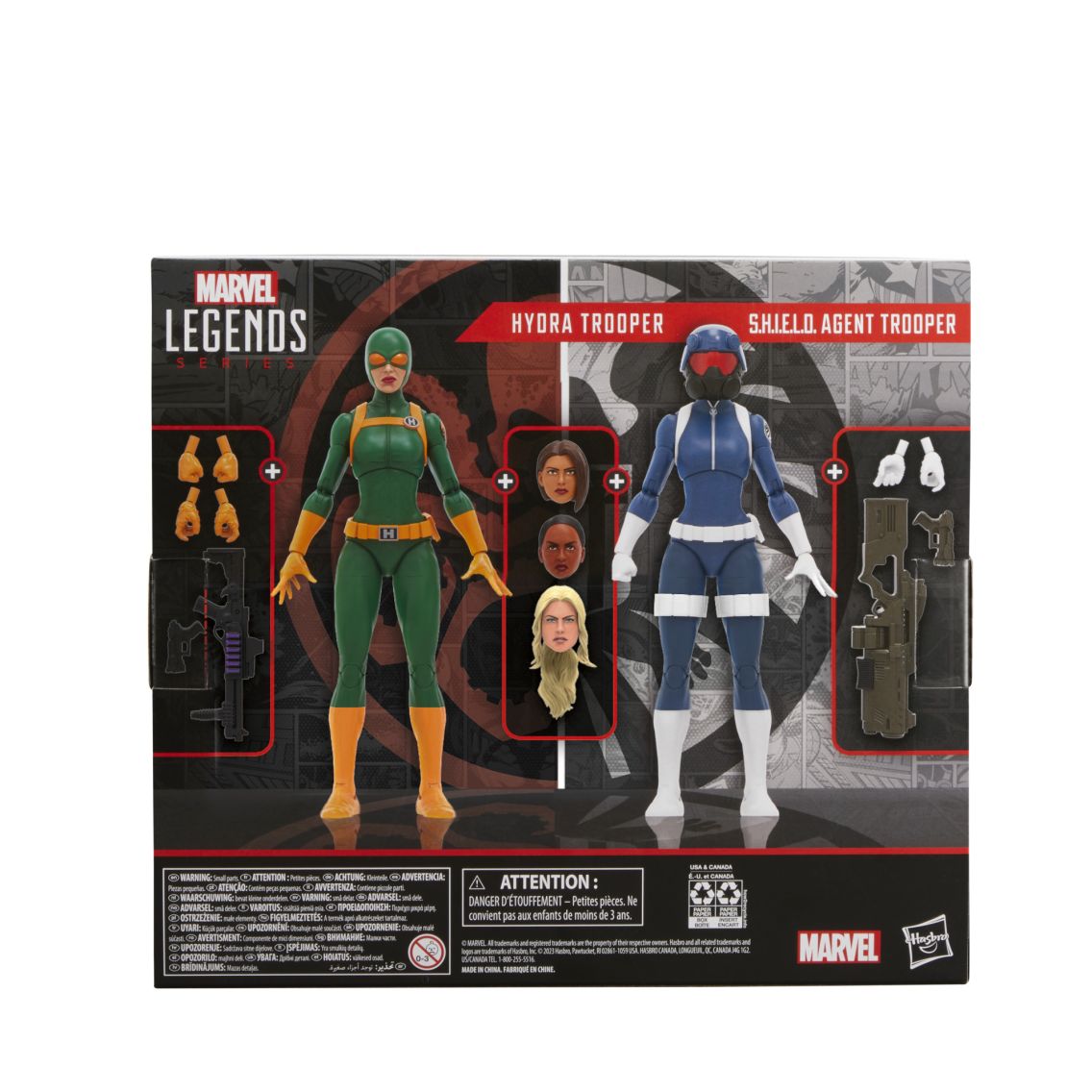 マーベルレジェンド シールドエージェント2パック Hasbro S.H.I.E.L.D. Agent Marvel Legend Action Figure - 2