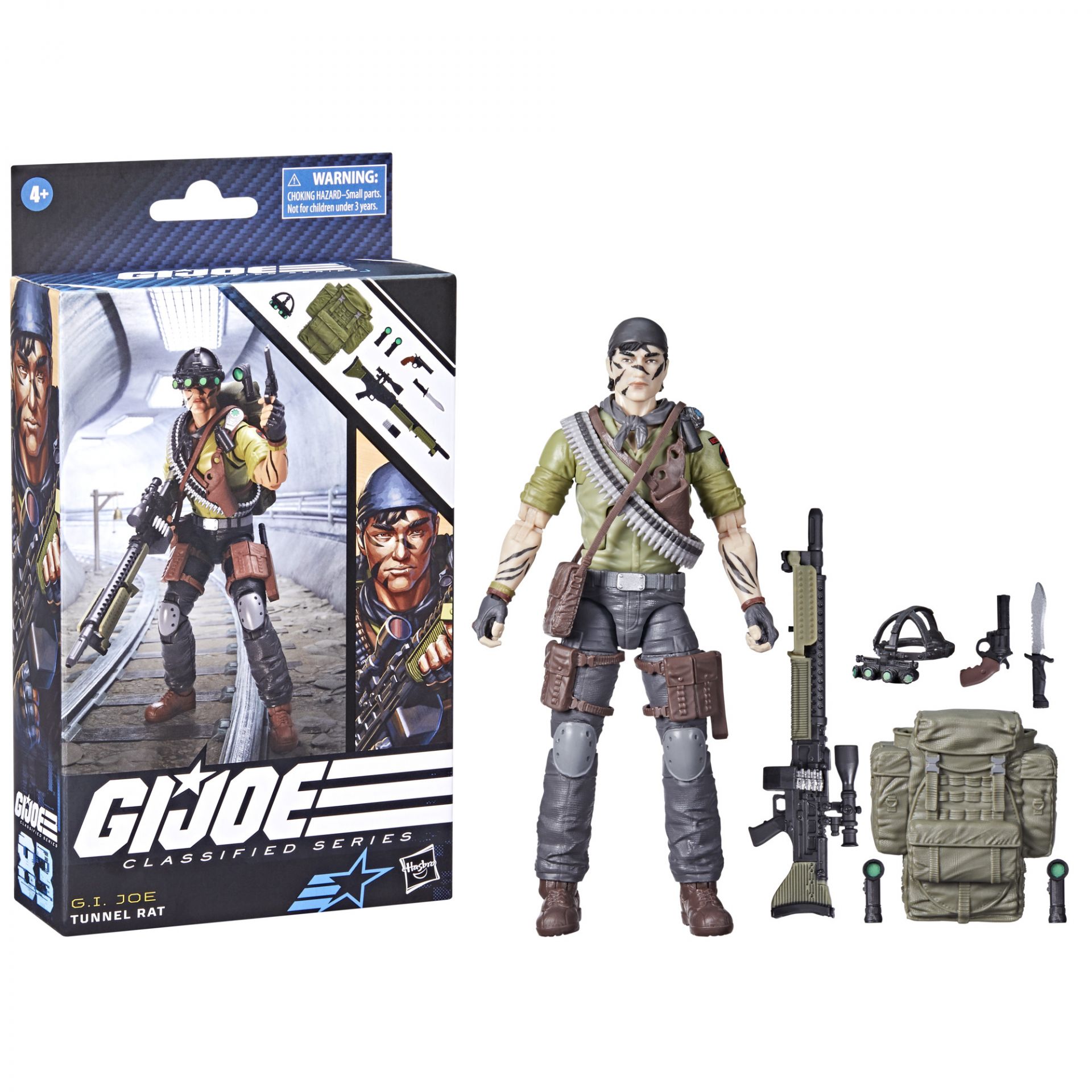 G.I. Joe 機密系列隧道鼠，收藏版《特種部隊》可動人偶，83 號，6 吋