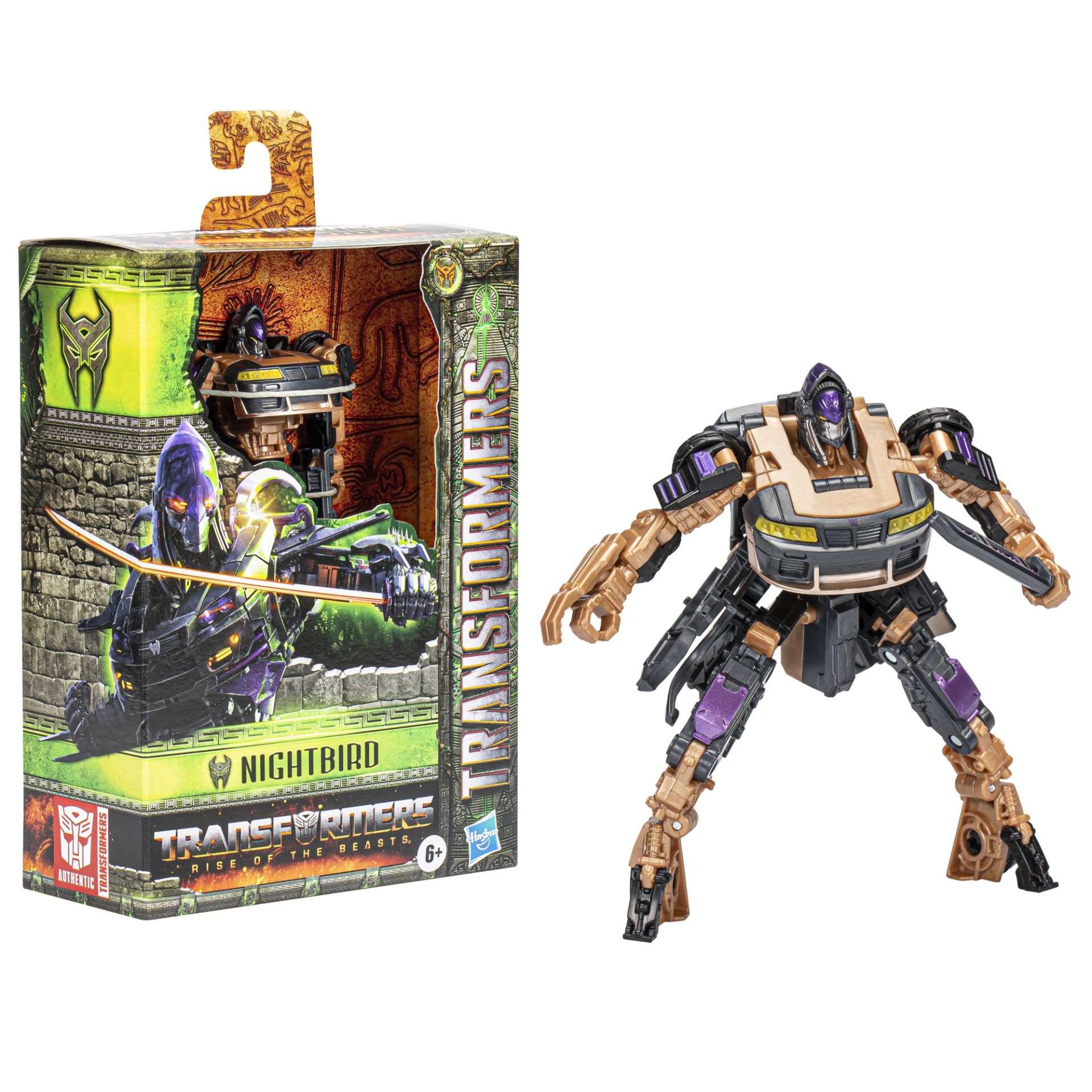 Transformers Toys Transformers Rise of the Beasts Deluxe Class Nightbird Toy 5 Inch Action Figure Toys For Boys and Girls Ages 6 and Up Hasbro Pulse