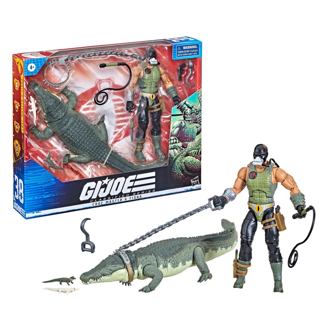 G.I. Joe Classified Series Croc Master & Fiona Action Figures 38  Collectible Premium Toys With Accessories 6-Inch-Scale Custom Package Art |  Hasbro Pulse