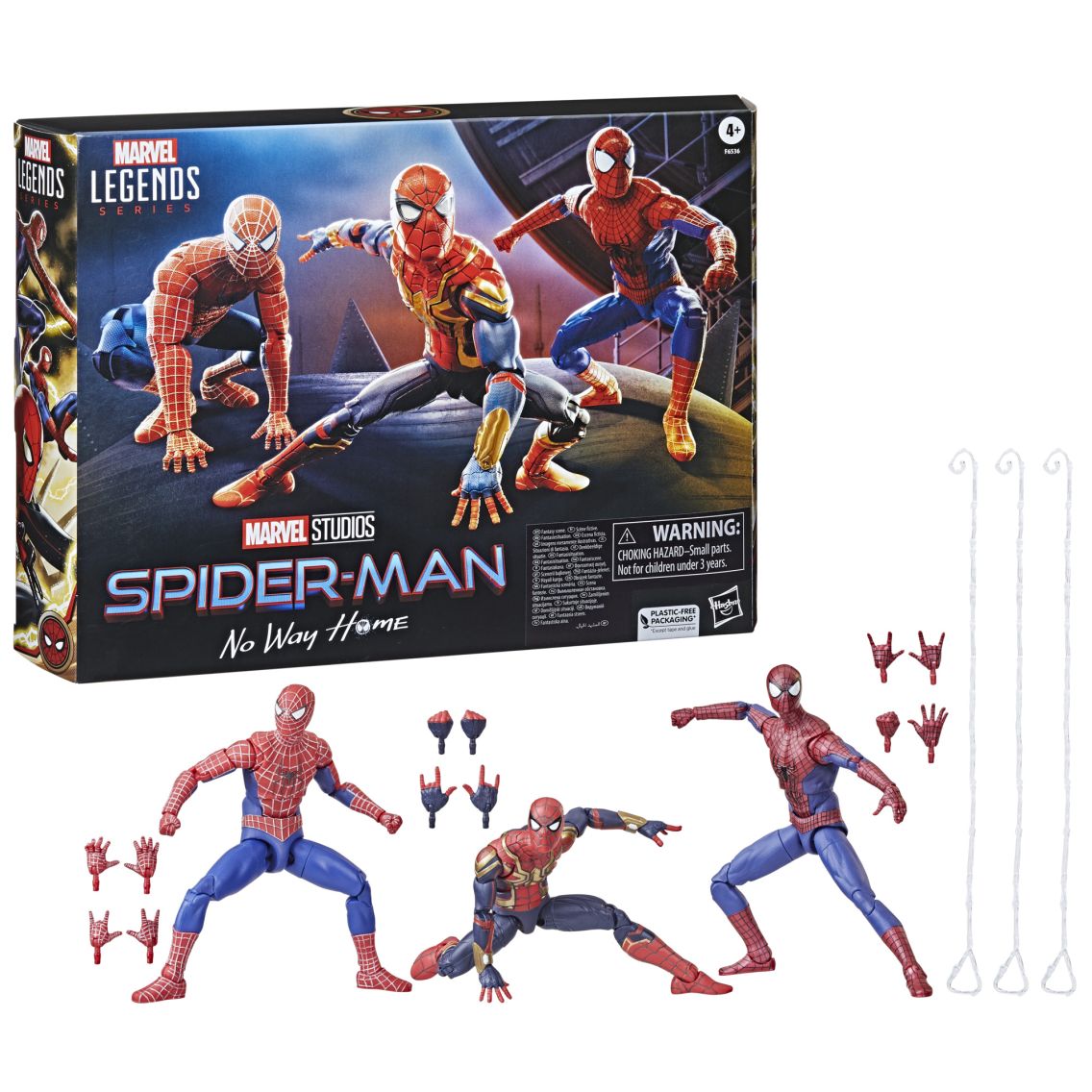 マーベルレジェンド　スパイダーマン3パック　Now Way  Amazon.com: Hasbro Marvel Legends Series Spider-Man: No Way