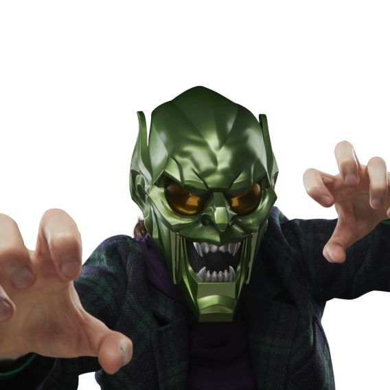 Marvel Legends Series Green Goblin Premium Roleplay Helmet, SpiderMan No Way Home Adult