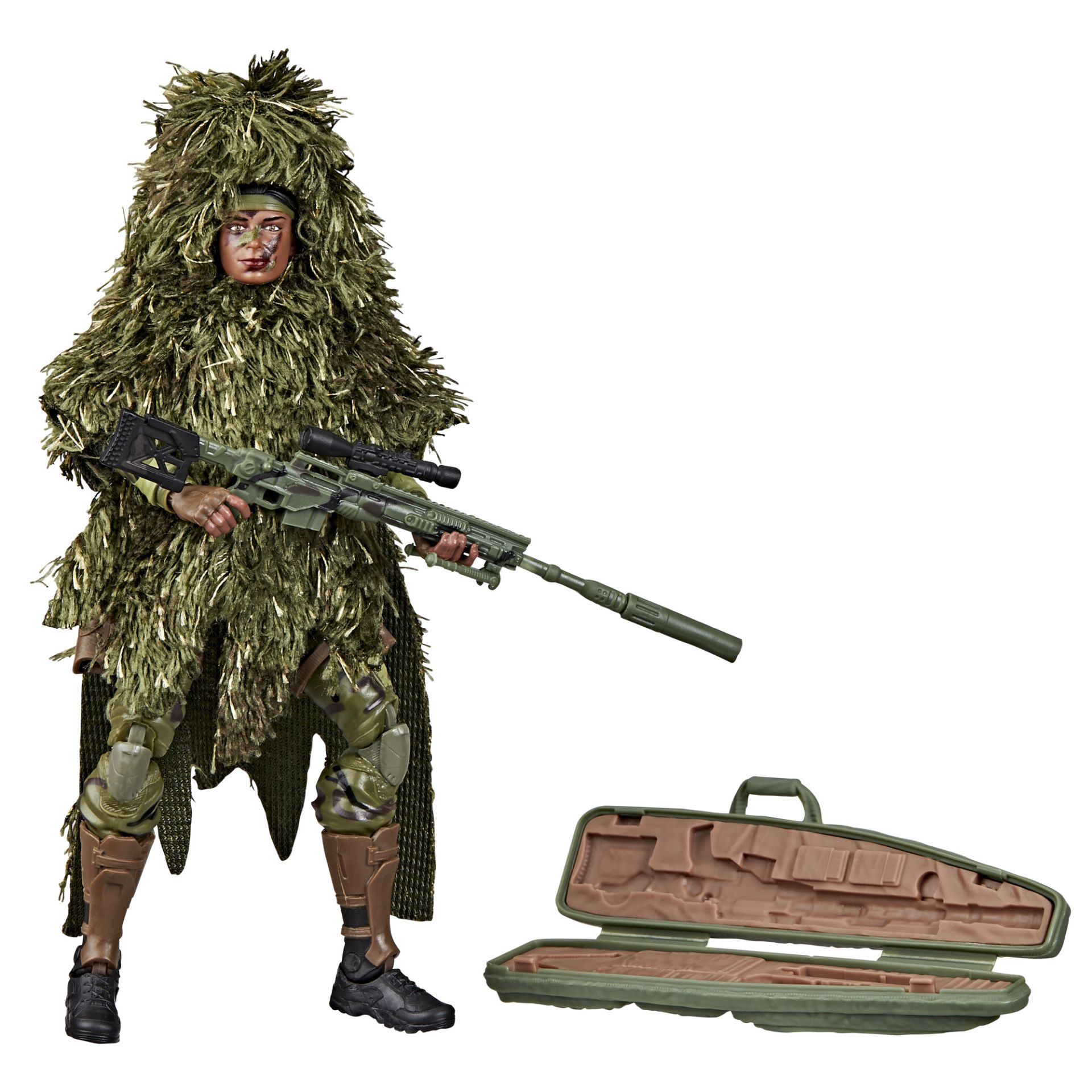 G.I. Joe Classified Series 60th Anniversary Action Marine - Sniper,  Collectible 6 Inch Action Figure with Ghillie Suit and 19 Accessories |  Hasbro Pulse