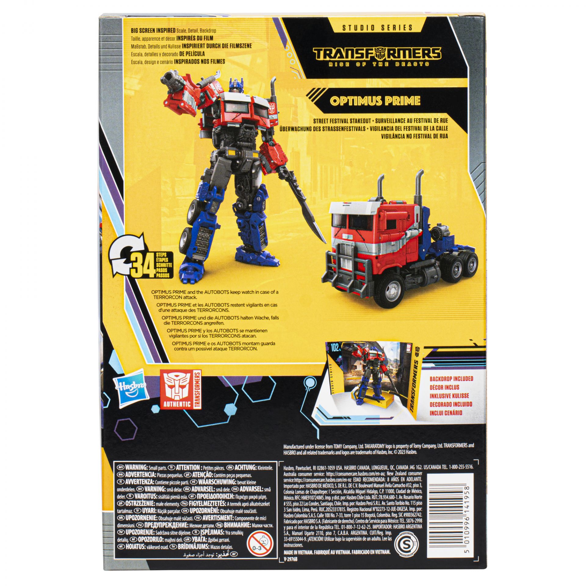 Transformers Toys Studio Series Voyager 102BB Optimus Prime Toy, 6.5 ...