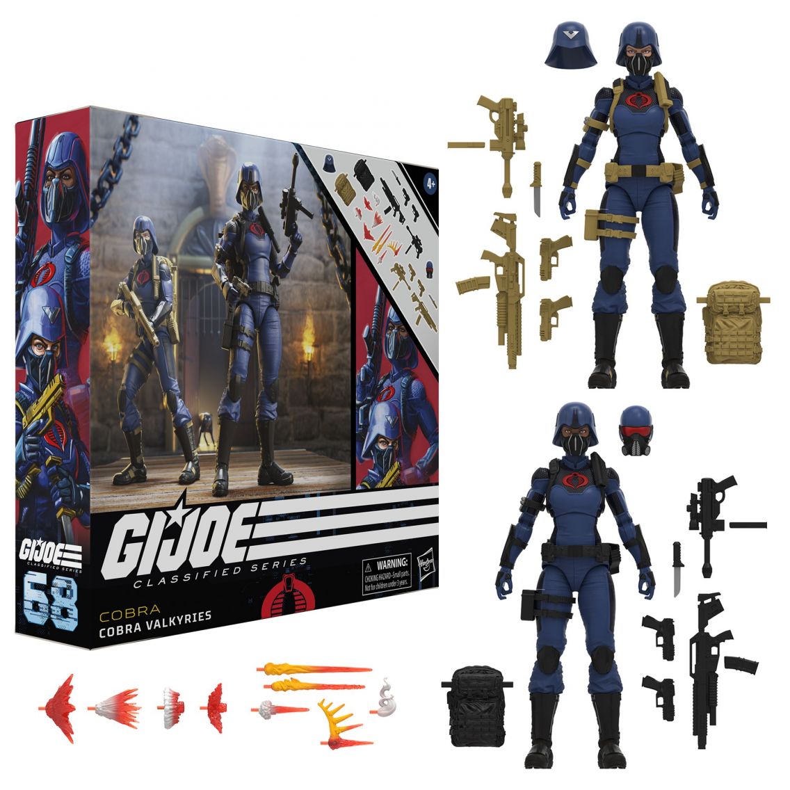 G.I. Joe Classified Series Cobra Valkyries, Deluxe Pack of 2