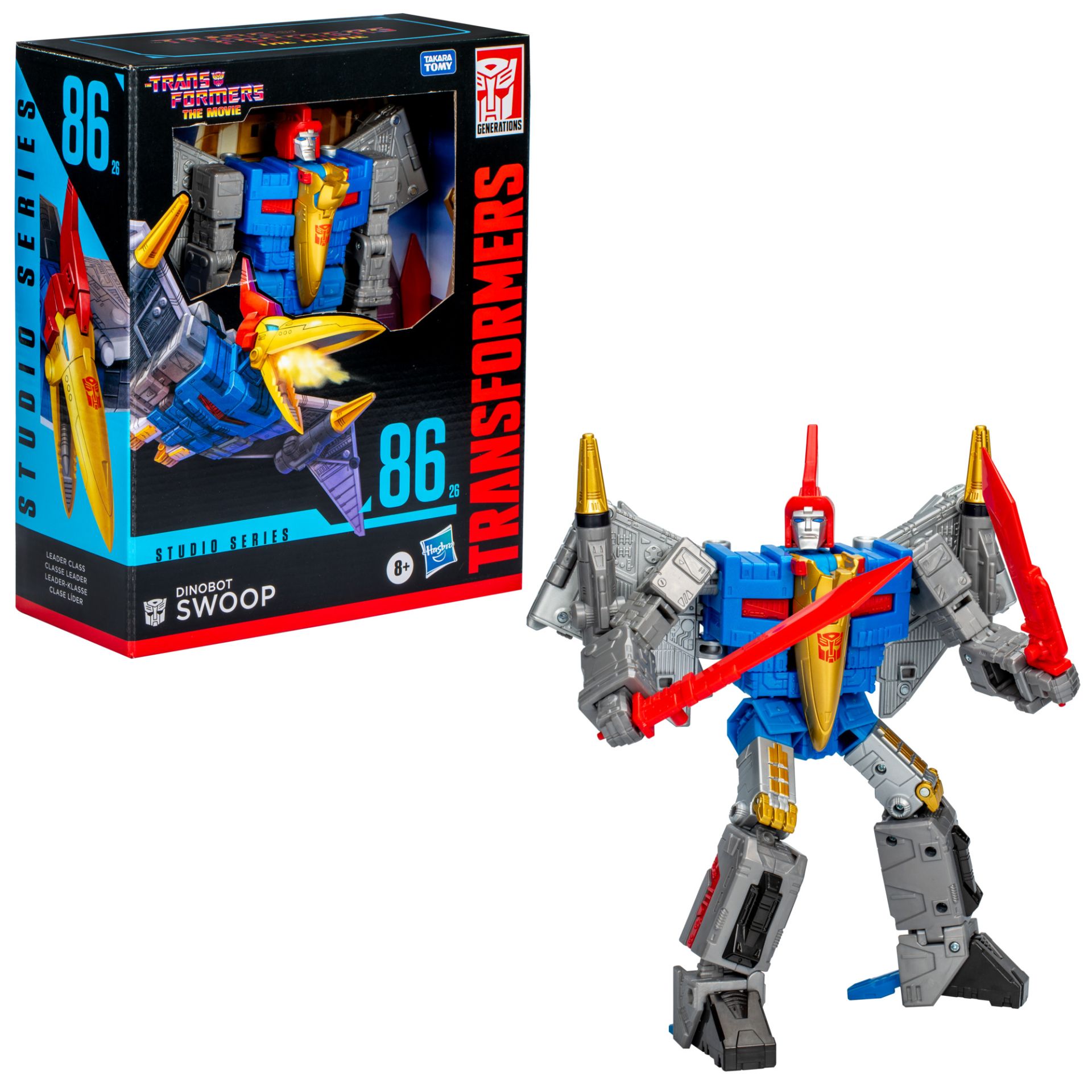 thumbnail image 2 of Hasbro Transformers Leader Studio Series 86 Dinobot Swoop Action Figure 2 of 3