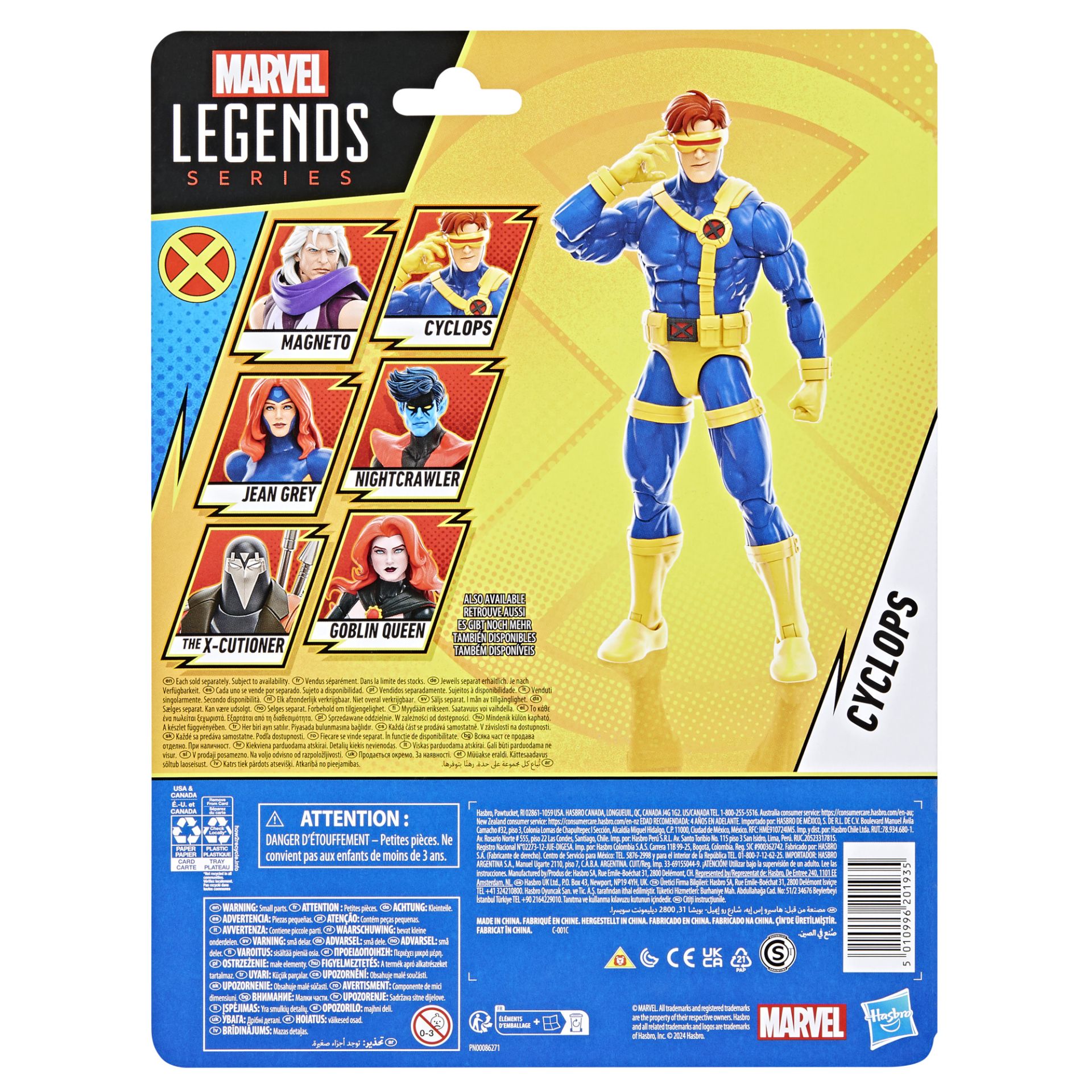 Marvel Legends Series Cyclops, X-Men '97 Collectible 6 Inch Action 