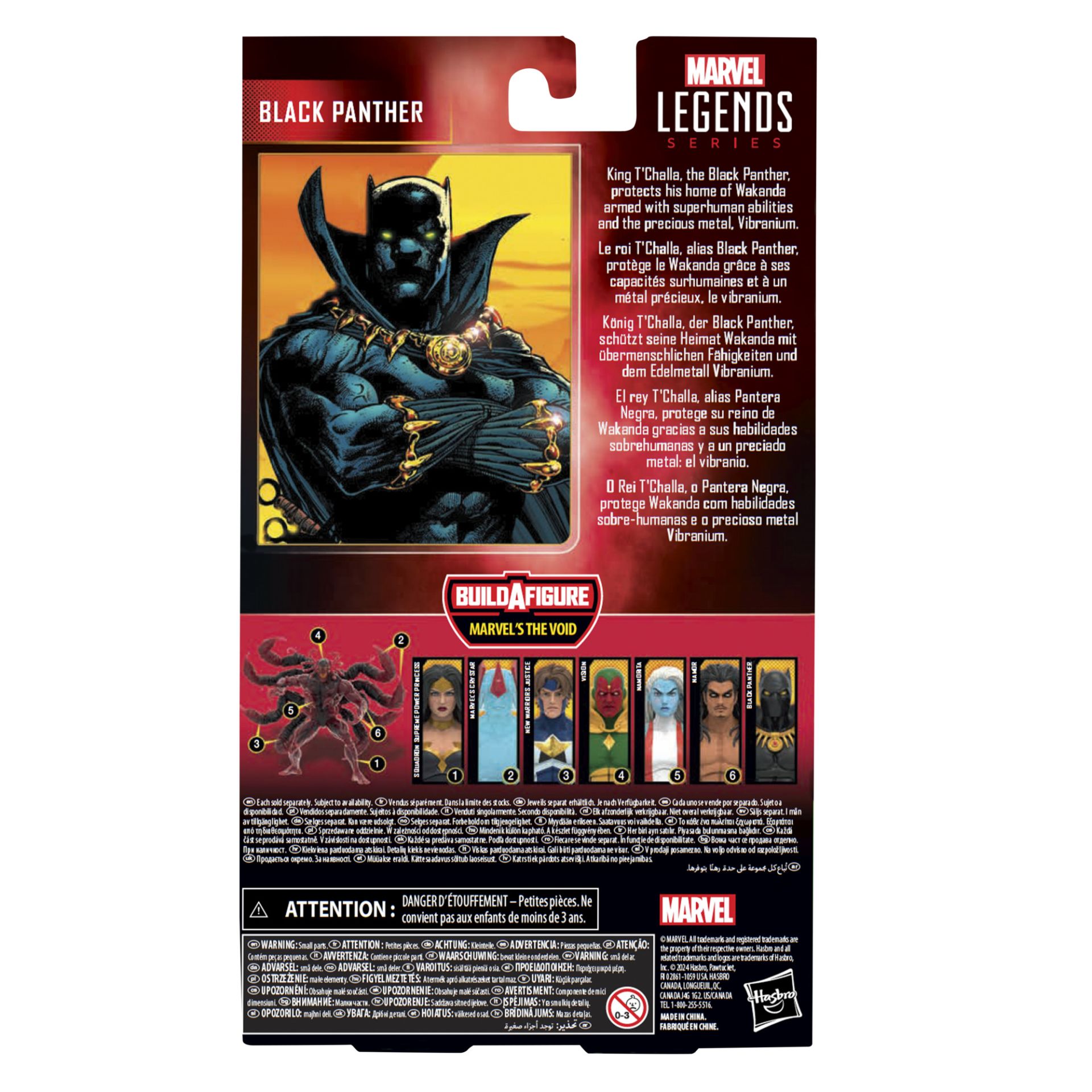 Marvel Legends Series Black Panther, Comics Collectible 6-Inch Action ...