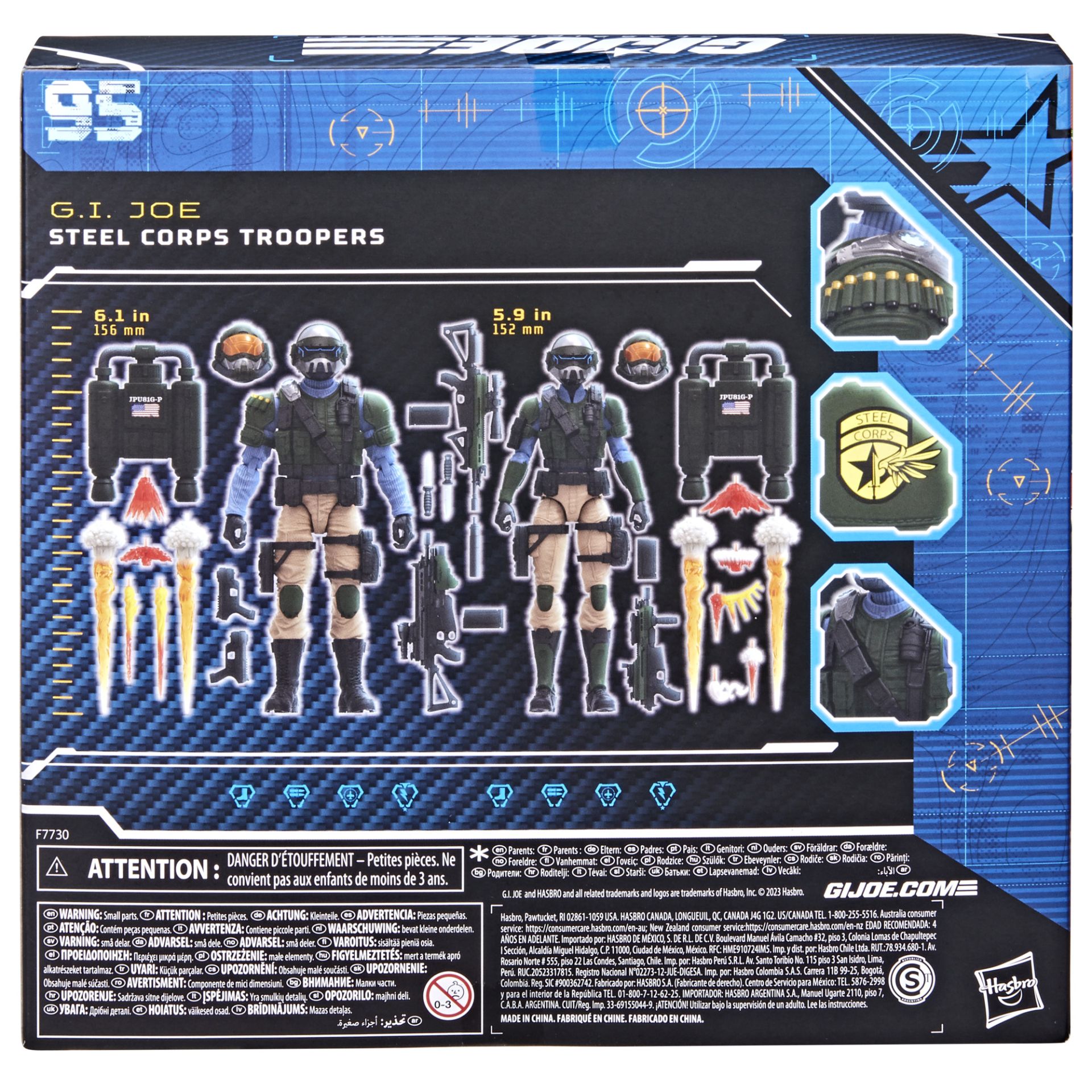 G.I. Joe Classified Series Steel Corps Troopers, Collectible G.I. Joe  Action Figure, 95, 6 inch Action Figures For Boys & Girls, With 28  Accessory Pieces | Hasbro Pulse