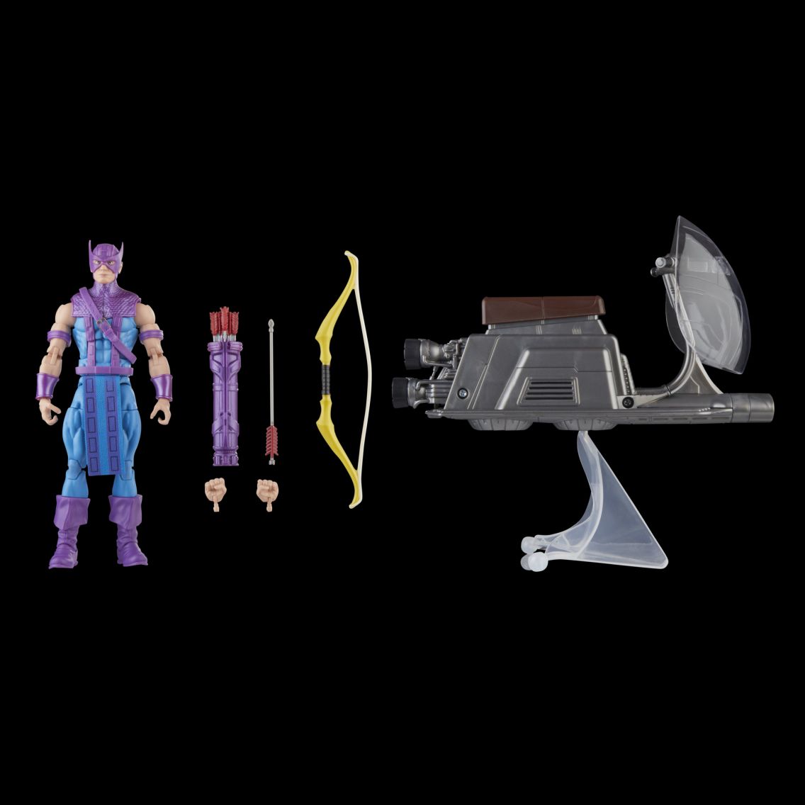 Marvel Legends Avengers 60th outlets Anniversary Vehicle Box Set - Hawkeye & Sky-Cycle