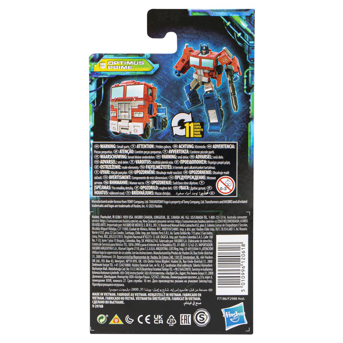 Transformers Toys Legacy Evolution Core Class Optimus Prime Toy, 3.5 ...