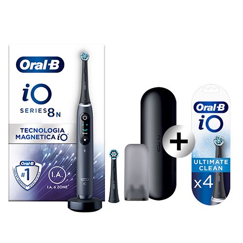 Oral-B iO Testine Ricambio Ultimate Clean 2 Pezzi Colore Nero