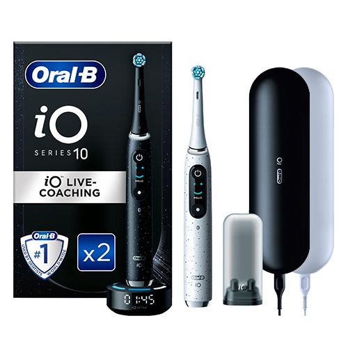 Oral-B IO 10 Duo Pack Nero E Bianco, 2 Spazzolini Elettrici ...