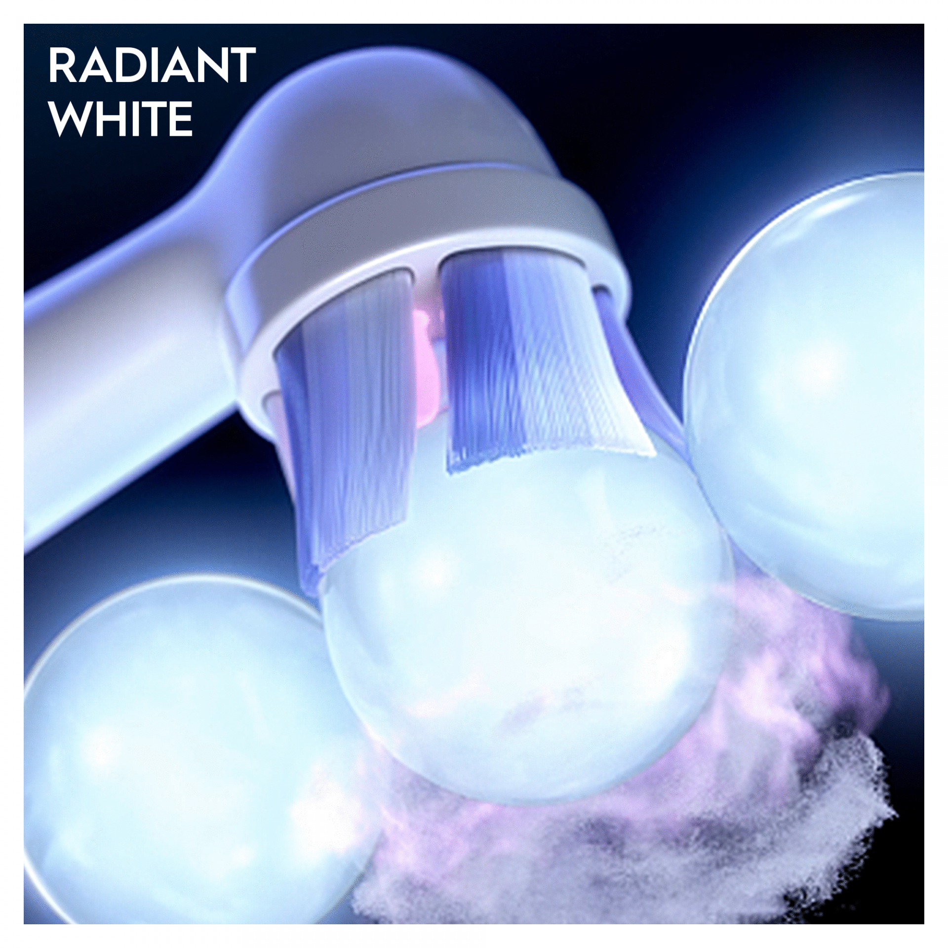 Oral-B Testine iO Radiant White, Confezione da 8 pezzi