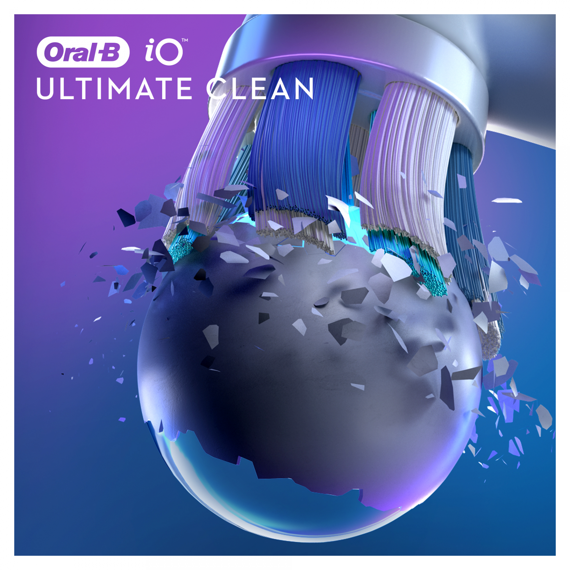 Oral-B iO Testine Ultimate Clean Bianche, Confezione da 4 Pezzi