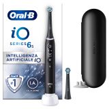 Oral-B Spazzolino Elettrico iO 6 Nero, 2 Testine, 1 Custodia Da Viaggio ...