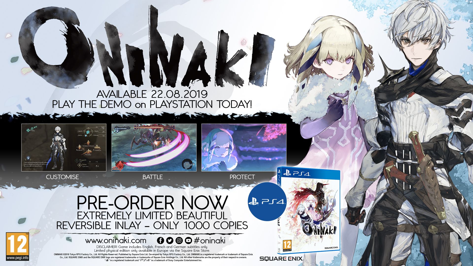 Square Enix to offer physical version of Oninaki in Europe through