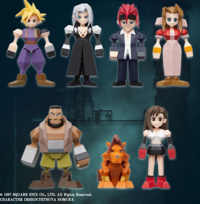 Brand New Final Fantasy VII POLYGON FF7 KUJI Figures Square-Enix Boxed You pick