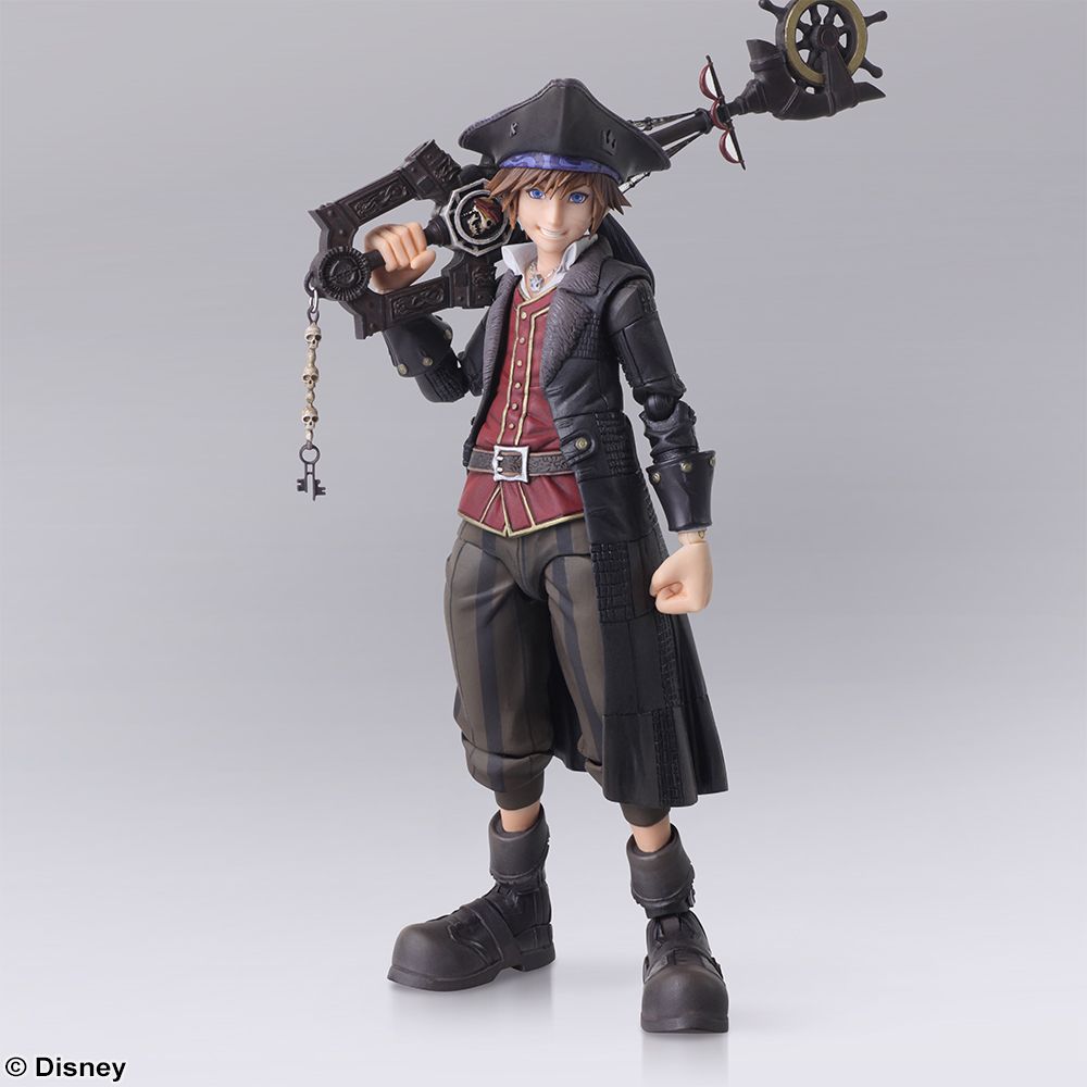 Fig Details about   Square Enix Kingdom Hearts III Bring Arts Sora Pirates of the Caribbean Ver 