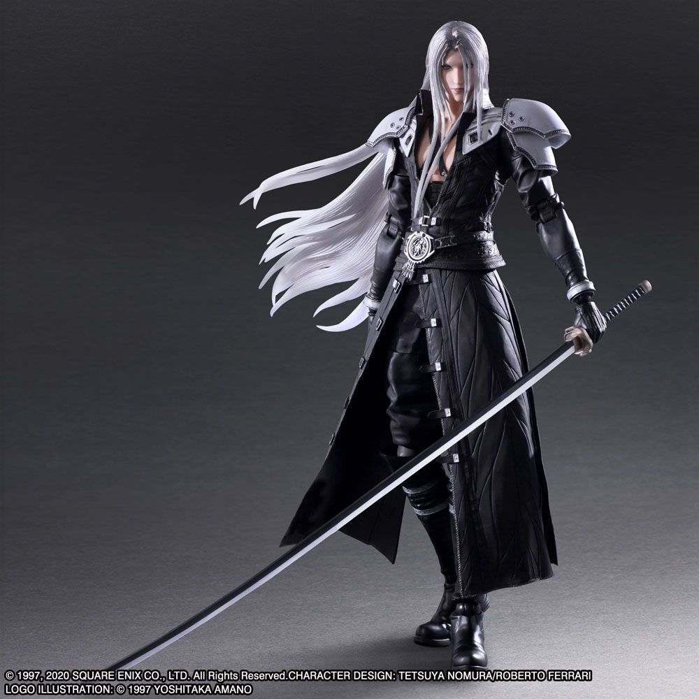 Sephiroth Paly Arts Kai FF7 Final Fantasy VII Warrior of Light Sephiroth Figure Action Bust Statue PVC Collectible Model Toy 