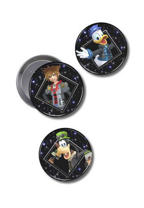 Kingdom Hearts Video Game Official Square Enix Character Tin Button 