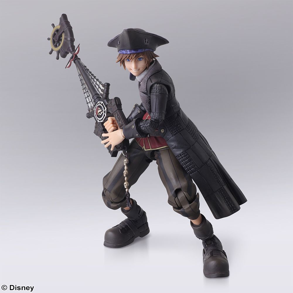 Fig Details about   Square Enix Kingdom Hearts III Bring Arts Sora Pirates of the Caribbean Ver 