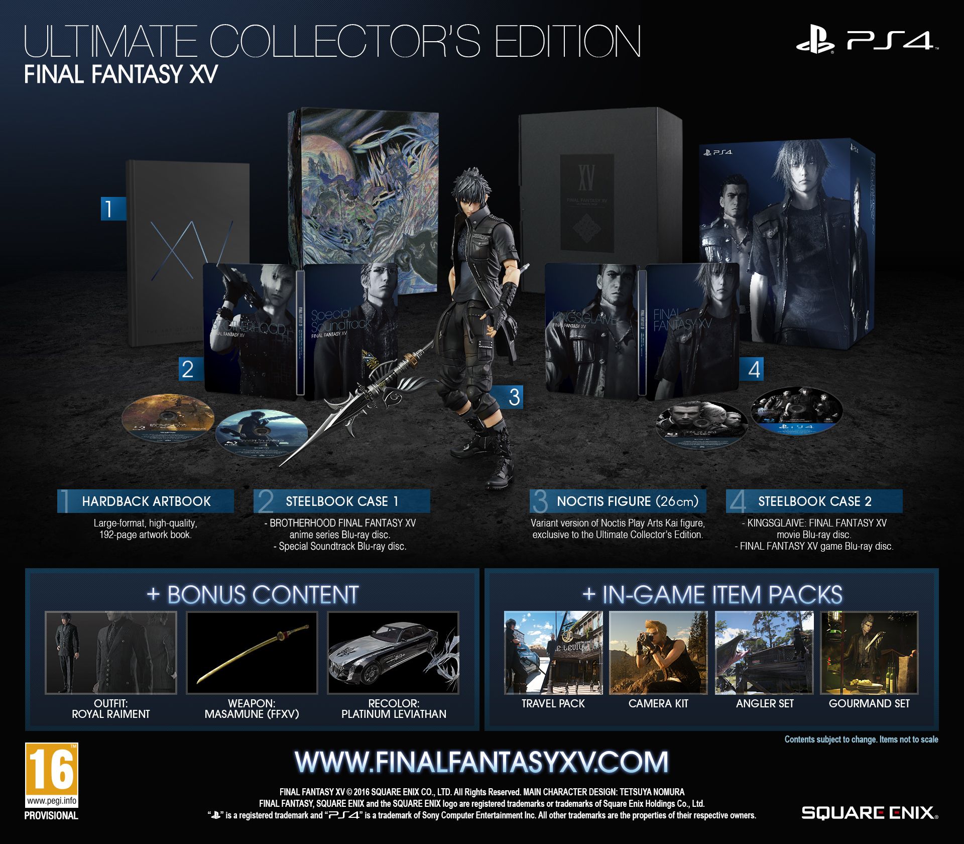 dienen rek partitie FINAL FANTASY XV Ultimate Collector's Edition [PS4] | Square Enix Store