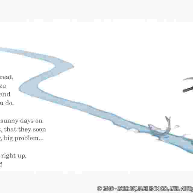 Capture d'écran du jeu Final Fantasy XIV Picture Book: The Namazu and the Greatest Gift