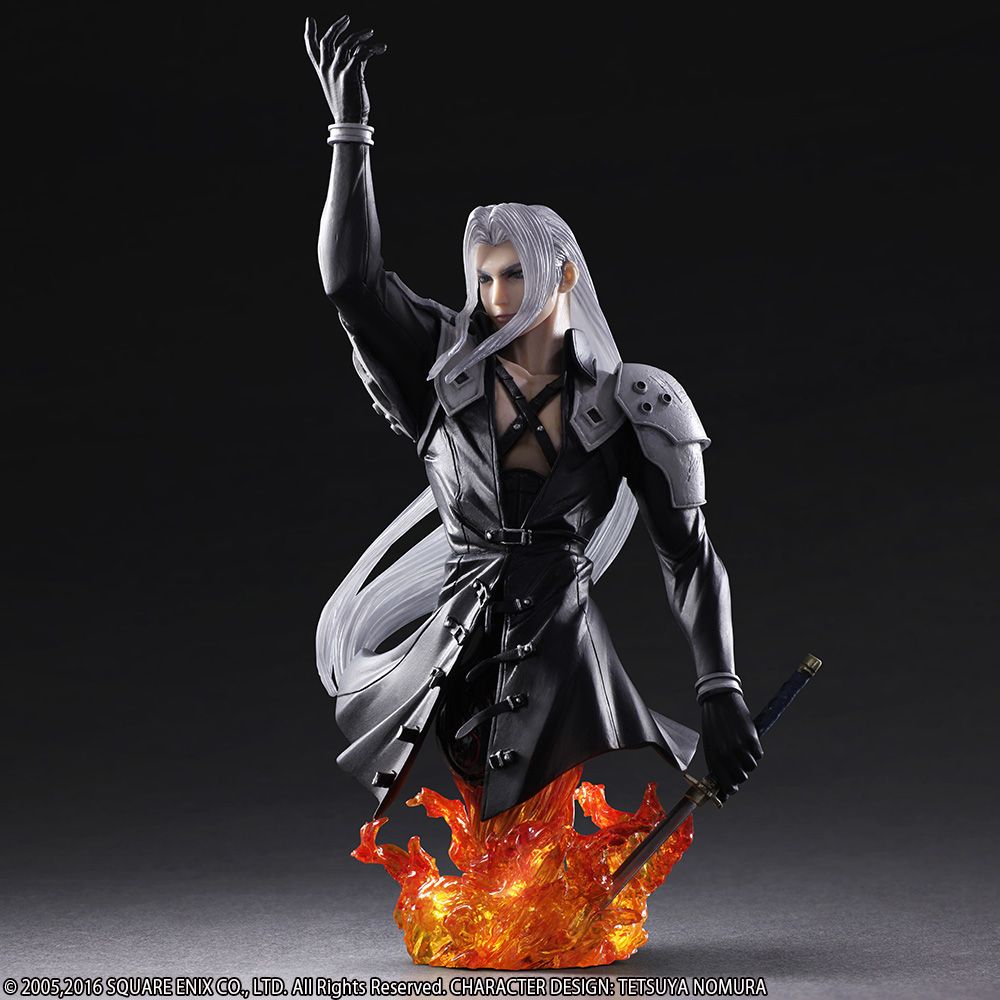 FINAL FANTASY Static Arts Bust Sephiroth Statue Figure 8.3/" New no Box