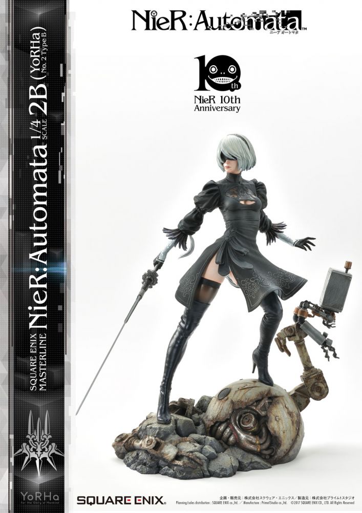 SQUARE ENIX MASTERLINE NIER:AUTOMATA 1/4 SCALE STATUE - 2B (YORHA NO. 2 ...